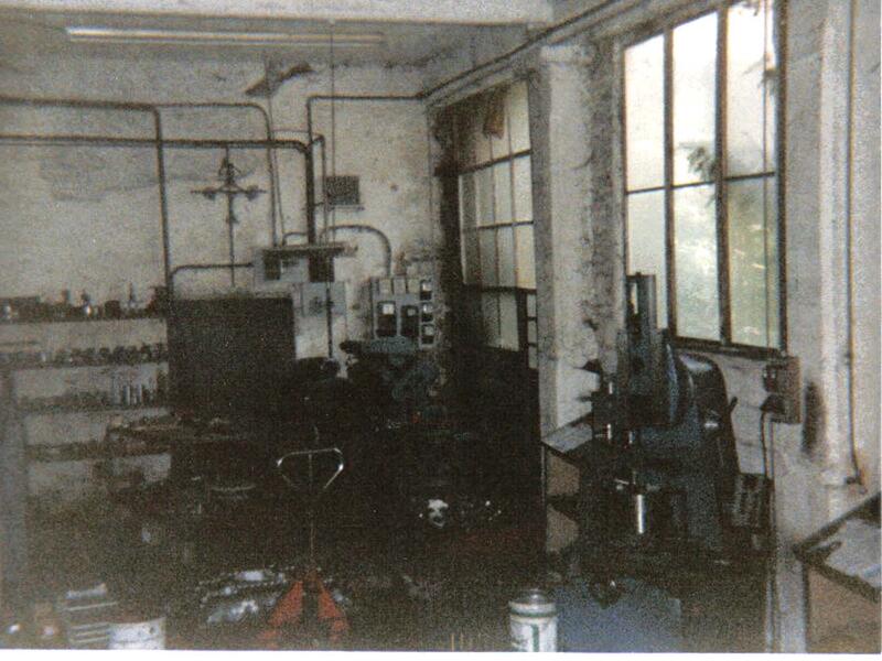 L'officina nel 1978